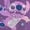 Purple Berry, variant on Girl's Lilo & Stitch Planetary Stitch Graphic Tee Black Medium