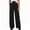 00-Black, variant on Girls Flare School Uniform Pants Kids Wide Leg Bell Bottoms Mid Rise Elastic Waist Loose Back To School Casual Pants with Pockets, Beige, 130
