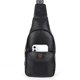 thumbnail image 3 of Bolso de pecho para mujer, bolso cruzado de moda informal, bolsillo deportivo en la cintura del pecho (negro), 3 of 9