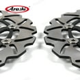 thumbnail image 2 of Arashi Front Brake Disc Rotors for Honda VFR800 VTEC ABS 2002-2013 /XL1000V VARADERO ABS 1999-2011 /GL1800 Goldwing ABS 2001-2017 /CBR900RR FIREBLADE ABS 1992-1994 /VFR 800 Interceptor ABS 2002-2009, 2 of 5