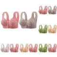 thumbnail image 3 of Hjlmsx Push Up Bra for Women Plus Size Front Closure Wireless Bras Comfort No Underwire Breathable Everyday Bra 2 Pack, 3 of 3