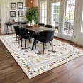 thumbnail image 4 of Washable Area Rug 8'x10', Non Slip Washable Rug for Living Room, Animal Dog Print Indoor Soft Carpet for Bedroom, Dining Room, 4 of 8
