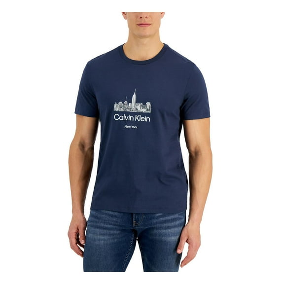 Calvin Klein Mens Cotton Monogram Graphic T-Shirt