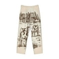 thumbnail image 4 of Goofa Cows On The Farm Printed Soft Pajama Pants for Men, Wide Leg Comfy Casual Lounge Yoga Pants-Small, 4 of 9