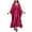Hot Pink B, variant on Taqqpue Kaftan Dresses for Women Solid Color Plus Size Bathing Suit Cover up Caftan Maxi Beach Dresses