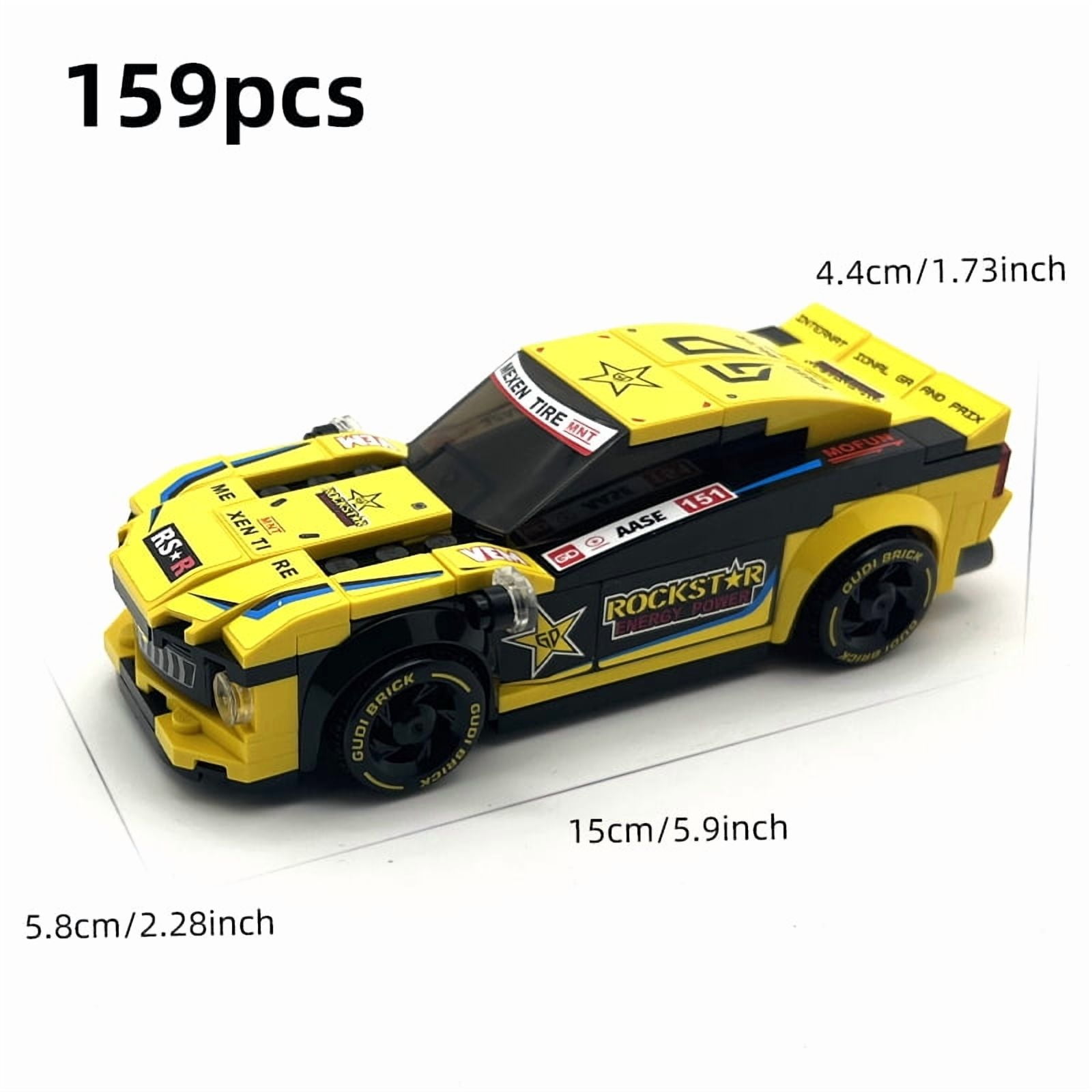 City Speed Sports Racing Car Vehicle Building Blocks Toy Model Kits Set for Enthusiasts Children Boys Christmas Birthday Gift
