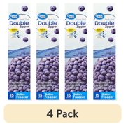 (4 pack) Great Value Fresh Seal Double Zipper Freezer Bags, Gallon, 15 Count