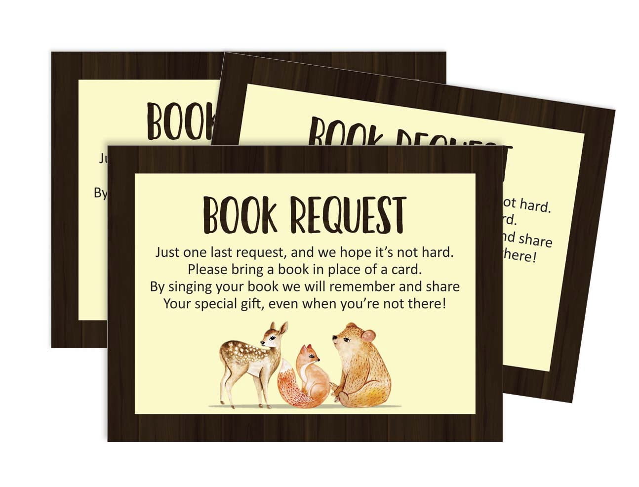 Inkdotpot 30 Books For Baby Shower Request Cards Bring A Book Instead Of A Card Jungle Animals Its a Boy Its a Girl Baby Shower Invitations Inserts Games
