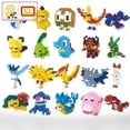 thumbnail image 1 of Mini bloques de construcción de dibujos animados de Pokémon DIY, Pikachu, Charizard, Eevee, Mewtwo, Anime, montar, modelo de acción, muñecas, Juguetes, 1 of 5