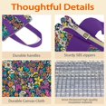 thumbnail image 4 of Pioneer Flower Floral Print Pattern Insulated Lunch Bag for Women & Adults,Large Portable Soft Cooler Lunch Bag,Thermal Food Storage Tote with Pearl Cotton,8.66L,8.75x5.75x9.5 Inch, 4 of 6