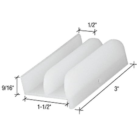1 1 2 Sliding Shower Door Bottom Guide Walmart Com