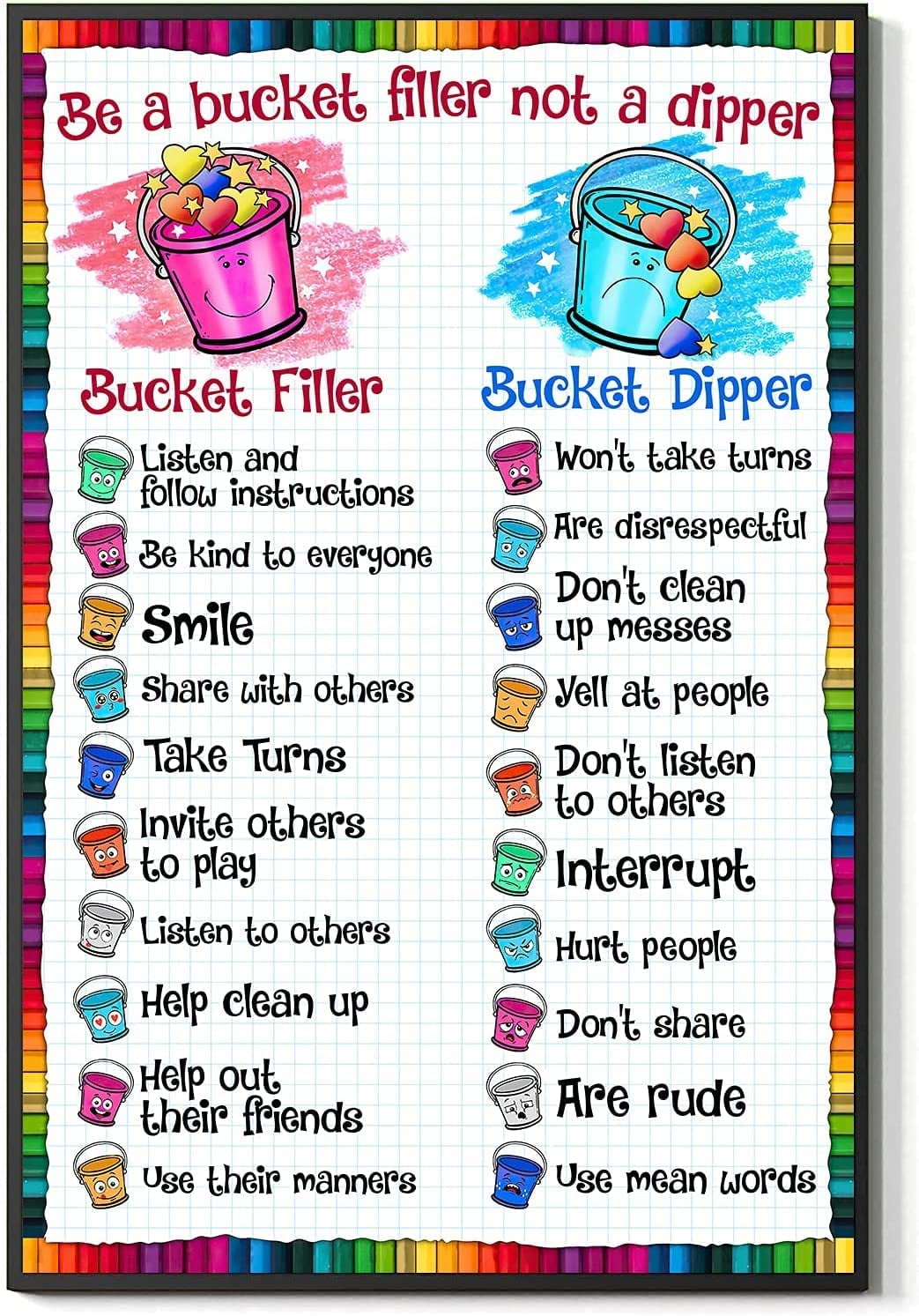 bucket-filler-metal-tin-signs-be-a-bucket-filler-not-a-dipper-posters-preschool-education-plaque