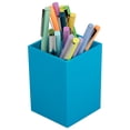 thumbnail image 4 of JAM Paper Plastic Pen Holder, Blue, Desktop Pencil Cup Sold Individually, 4 of 4