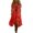 Red, variant on Lmueinov 2026 Women's Boho Flowy V Neck High Low Hem Midi Dress Short Sleeve Ruffle Swing Casual Beach Summer Vacation Festival Dress, S-XXL