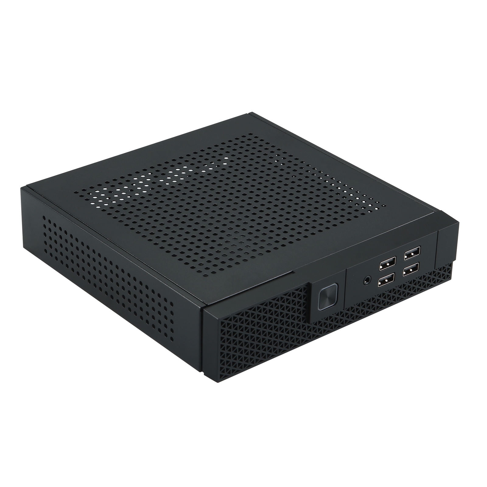 ITX Computer Case TX07 Desktop Case Industrial Control HTPC Case Monitoring Server Chassis with 4 USB Port