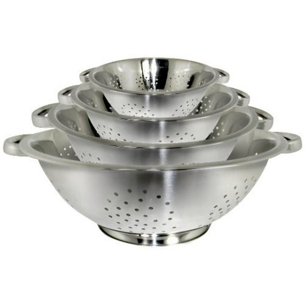 excelsteel stainless steel colanders, set of 4