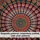 thumbnail image 3 of Colgante de pared tradicional hippie mandala, tapiz floral dorado para ropa de cama, tela colgante estampada, 3 of 5