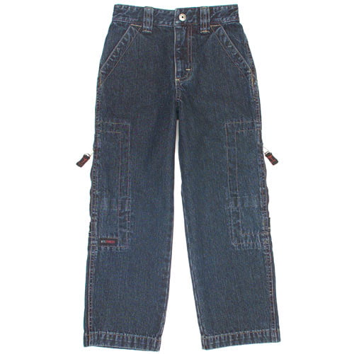 Wrangler - Husky Boy's Hidden Pocket Cargo Jeans - Walmart.com