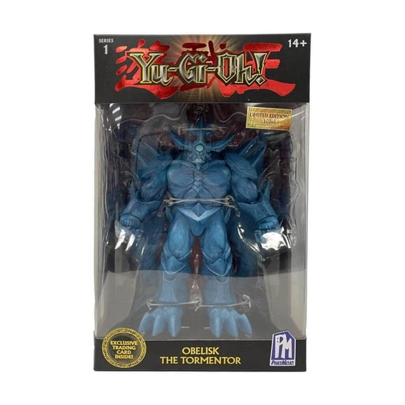 Figura de acción Yu-Gi-Oh! Obelisco El Tormentor, 18 cm, con cartulina