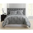 thumbnail image 2 of Truly Soft Everyday DCS1969GYFQ-18 Pleated Duvet Set, Grey, Full/Queen, 2 of 10