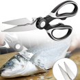 thumbnail image 3 of 2 Scissors 2 Pack Kitchen Shears Stainless Kitchen Scissors Multi Purpose Food Scissors Poultry Shears For Fish Meat Vegetables Herbs Dishwasher White, 3 of 8