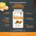 thumbnail image 3 of Turmeric Curcumin, Ginger with Black Pepper 670mg - 120 Vegan & Vegetarian Capsules | Turmeric Capsules High Strength - UK Made by Prowise Healthcare, 3 of 4