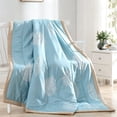 thumbnail image 5 of JOGZMZ Lightweight Summer Cooling Quilt Full Size Soft Breathable Skin-Friendly Air Conditioner Comforter Machine Washable All Season Bedspread for Twin Bed 55x79 Inch, 5 of 6