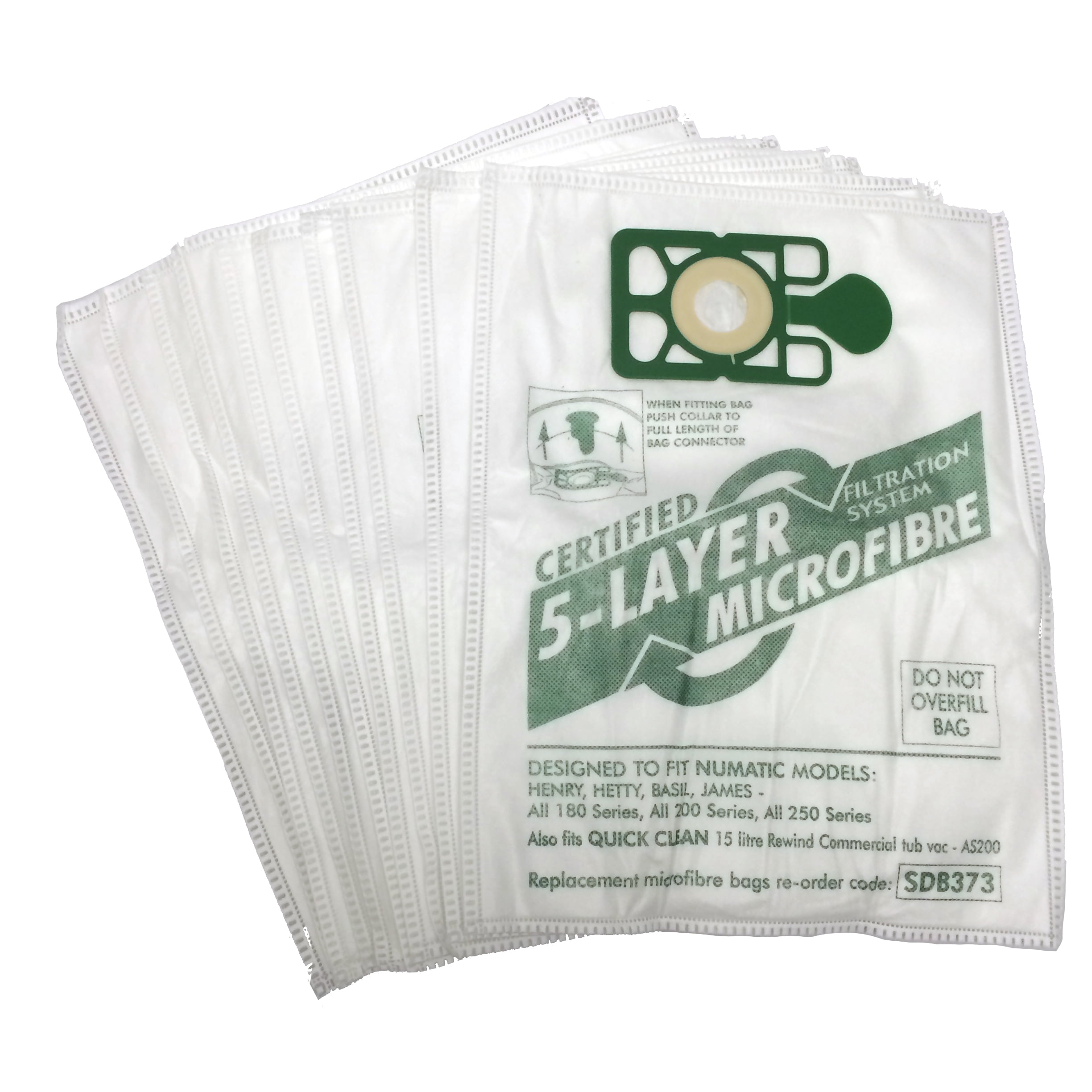 20 Vacuum Cleaner MICROFIBRE Dust Bags For Numatic Henry Basil James Hoover 
