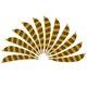 thumbnail image 4 of 12Piezas s de Flecha 3 Pulgadas Tiro con de Pavo Flecha Amarillo Zulema Flechas Flechas, 4 of 8