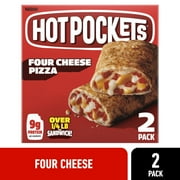 Hot Pockets Four Cheese Pizza, Frozen Snack, 2 Pack 8.5 oz