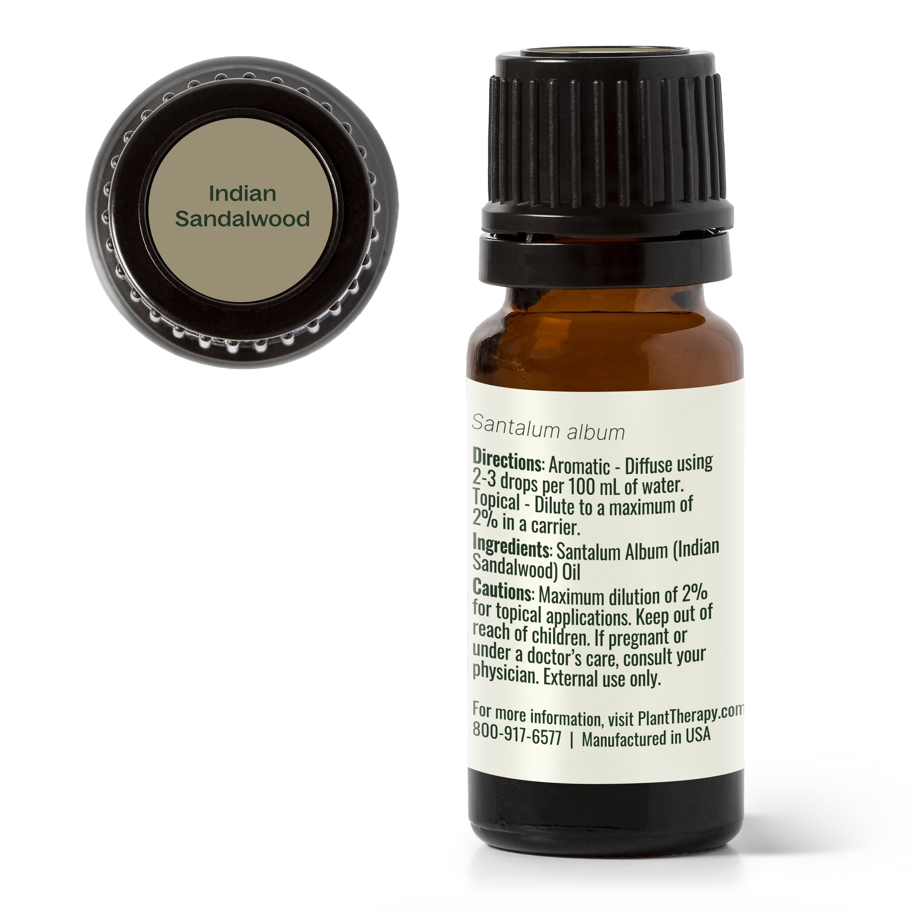 Plant Therapy Sandalwood Indian Essential Oil 10 mL (1/3 oz) 100% Pure, Undiluted, Therapeutic Grade