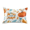 thumbnail image 7 of Yayeee Pillowcase Standard Size Set of 2 Soft and Smooth Wrinkle Resistant Pillow Case Soft Envelop Closure Fall Pumpkins Day Pattern Cover Bedroom Decor, 7 of 7