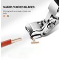 thumbnail image 2 of Black Long Handle Non-Slip Toenail Clippers for Seniors Thick Toenails, Heavy Duty Large Ergonomic Unique Professional Angled Head Curve Sharp Toe Finger Nail Clipper for Men and Women, 2 of 4