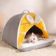thumbnail image 1 of Winter Warm Cat House Super Soft Cozy Cat Sleeping Cave Thicken Cute Kitten Puppy Tents Windproof Cat Bed Nest Pet Supplies ShopWise Round, 1 of 7