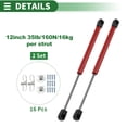 thumbnail image 6 of Unique Bargains 2 Set 35lb/160N 12inch/305mm Lift Supports Struts Red for Car Truck RV Boat, 6 of 6
