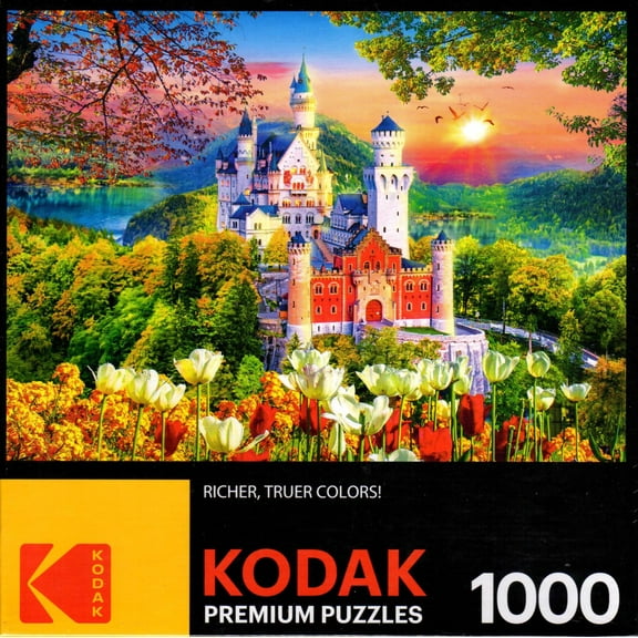 Cra-Z-Art Kodak 1000-Piece Famous Neuschwanstein Medieval Castle Germany Adult Jigsaw Puzzle