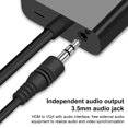 thumbnail image 2 of Muyoka Adaptador HDMI a VGA HDMI macho a VGA convertidor hembra Adaptador de cable de audio de 9 pulgadas para PC Muyoka Hogar, 2 of 7