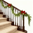 thumbnail image 3 of 6FT Artificial Christmas Garland with Pinecones, Realistic Cedar Pine Greenery for Fireplace Mantel, Stair Railing, Wall, and Indoor Outdoor Holiday Decor, 3 of 6