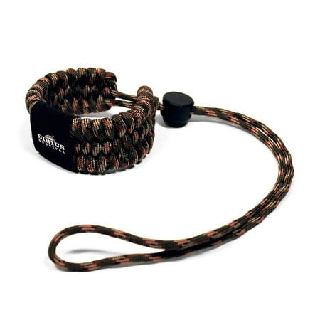 Sirius Survival Paracord Camera Wrist Strap Adjustable Size – 550lb Paracord – Wrist Strap for Cameras Binoculars & Other Hand - Held Items - Camo
