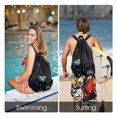 thumbnail image 3 of New Swimming Bag Mesh Drawstring Backpack With Wet Bag Beach Backpack, Suitable For Gym And Exercise Equipment Bag, 3 of 3