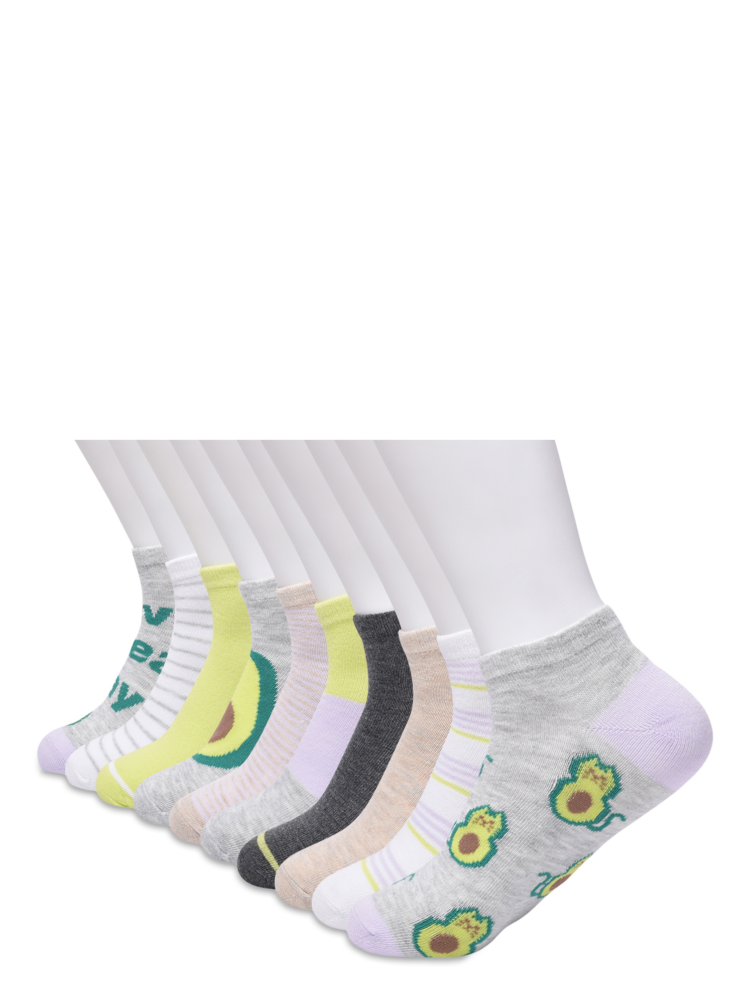 No Boundaries Women's Low-Cut Socks, 10-Pack, Sizes 4-10 - image 4 of 5