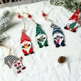 thumbnail image 4 of chaungfeng 9 Pcs Wooden Christmas Gnome Ornaments Set, 3.9 Inch Painted Cute Faceless Old Man Pendants, for Tree Winter Party Holiday Window Scene Layout Wreath Gift, 4 of 7