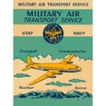thumbnail image 2 of Retrotravel 15x18 Gold Ornate Wood Framed with Double Matting Museum Art Print Titled - Military Air Transport Service, 2 of 4