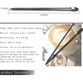 thumbnail image 2 of Set of 3 Stainless Steel Barista Coffee Latte Decorating Pens, 2 of 5