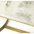 thumbnail image 2 of Butler Specialty Marble Top Accent Coffee Table - White And Gold, 2 of 2