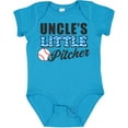thumbnail image 3 of Inktastic Baseball Uncles Little Pitcher Boys Baby Bodysuit, 3 of 5