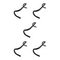 thumbnail image 3 of Youkk Fine Workmanship Aluminum Alloy Bike Swallow Handlebar For Wide Compatibility Aluminum Alloy Bike Riser Handlebar black 5Set, 3 of 6
