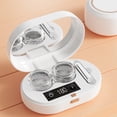 thumbnail image 7 of Qonioi Portable Lens Cleaner, Fully Automatic Folding Ultrasonic Cleaner, 360° Vibration Ultrasonic Eyeglass Cleaner, LED Display with 3 Timer Modes for Glasses Jewelry Dentures, 7 of 7