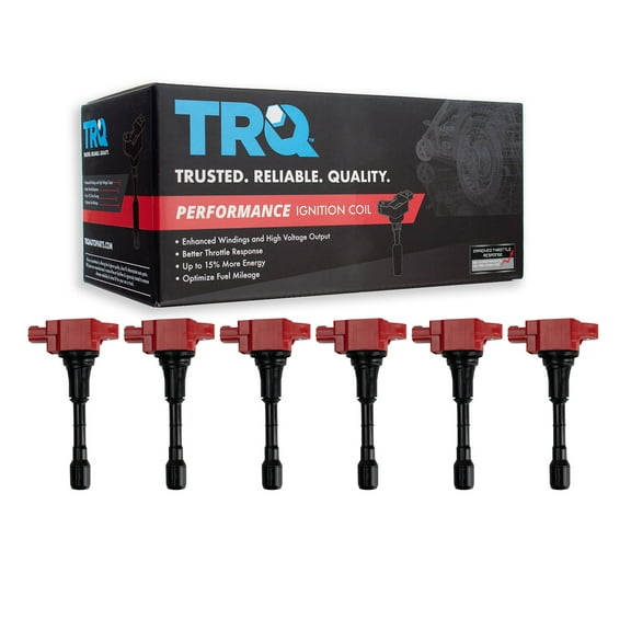 TRQ Performance 6pc Ignition Coil Set for Nissan 370Z Infiniti FX50 G37 M37 ICA61964
