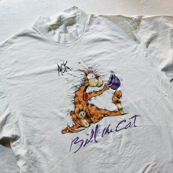 Bill The Cat Bloom County Unisex Adult Cotton T-Shirt PR633